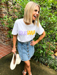 Louisiana Yellow and Purple Tee