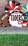 Many Tigers Football Yard Sign