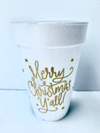 Merry Christmas Y’all Sleeve Cups